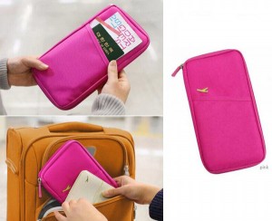 POCHETTE DE VOYAGE ETUI PORTE DOCUMENT BILLET AVION PASSEPORT